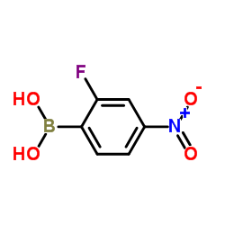 2-Fluoro-4-nitrophenylboronic acid structure