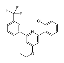 2-(2-chlorophenyl)-4-ethoxy-6-[3-(trifluoromethyl)phenyl]pyridine Structure