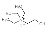 Ethanaminium, N,N,N-triethyl-2-hydroxy-, chloride (1:1) Structure