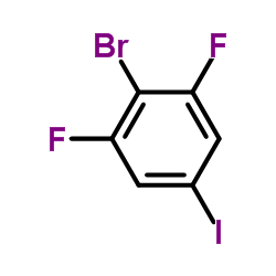 2-Bromo-1,3-difluoro-5-iodobenzene structure