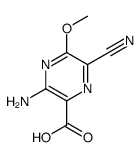 Pyrazinecarboxylic acid, 3-amino-6-cyano-5-methoxy- (9CI)结构式