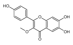 6,7-dihydroxy-2-(4-hydroxyphenyl)-3-methoxychromen-4-one Structure