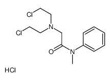 bis(2-chloroethyl)-[2-(N-methylanilino)-2-oxoethyl]azanium,chloride结构式