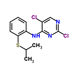 2,5-Dichloro-N-[2-[(1-methylethyl)thio]phenyl]-4-pyrimidinamine Structure