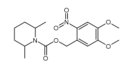 N-{[(4,5-dimethoxy-2-nitrobenzyl)oxy]carbonyl} 2,6-dimethylpiperidine结构式