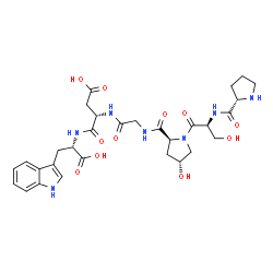 H-Pro-Ser-Hyp-Gly-Asp-Trp-OH Structure