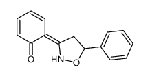 6-(5-phenyl-1,2-oxazolidin-3-ylidene)cyclohexa-2,4-dien-1-one结构式