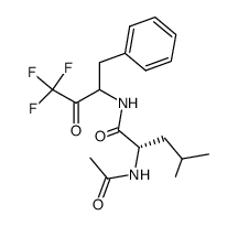 (S)-2-Acetylamino-4-methyl-pentanoic acid (1-benzyl-3,3,3-trifluoro-2-oxo-propyl)-amide Structure