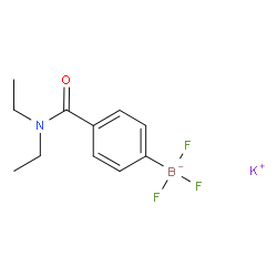 Potassium [4-(diethylamine-1-carbonyl)phenyl]trifluoroborate structure