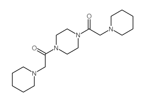 Piperazine,1,4-bis(1-piperidinylacetyl)- (9CI)结构式