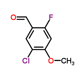 5-Chloro-2-fluoro-4-methoxy-benzaldehyde结构式