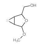 Ribofuranoside, methyl2,3-dideoxy-2,3-epithio-, b-D- (8CI) structure