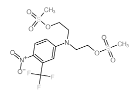 Ethanol, 2,2'-[(a,a,a-trifluoro-4-nitro-m-tolyl)imino]di-, dimethanesulfonate (ester) (8CI) Structure