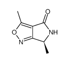 4H-Pyrrolo[3,4-c]isoxazol-4-one,5,6-dihydro-3,6-dimethyl-,(6S)-(9CI) Structure