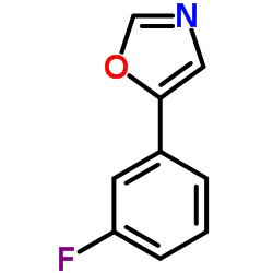 5-(3-氟苯基)噁唑结构式