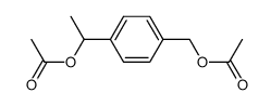 4-acetoxymethyl-(1-(R,S)-acetoxyethyl)benzene结构式