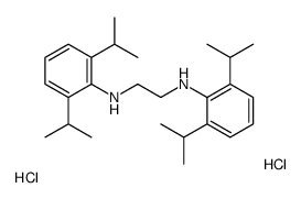 N,N'-bis[2,6-di(propan-2-yl)phenyl]ethane-1,2-diamine,dihydrochloride Structure