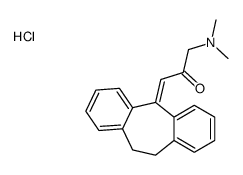 1-(5,6-dihydrodibenzo[2,1-b:2',1'-f][7]annulen-11-ylidene)-3-(dimethylamino)propan-2-one,hydrochloride Structure