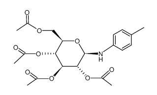 tetra-O-acetyl-N-p-tolyl-β-D-glucopyranosylamine结构式