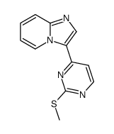 3-[2-methylthio-4-pyrimidinyl]imidazo[1,2-a]pyridine结构式