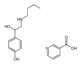 nicotinic acid, compound with alpha-[(butylamino)methyl]-p-hydroxybenzyl alcohol Structure