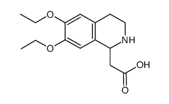 (6,7-二乙氧基-1,2,3,4-四氢-异喹啉-1-基)-乙酸结构式