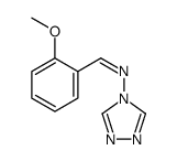 1-(2-methoxyphenyl)-N-(1,2,4-triazol-4-yl)methanimine结构式