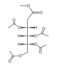 3-O,4-O,5-O,6-O-Tetraacetyl-2-deoxy-D-arabino-hexonic acid methyl ester结构式