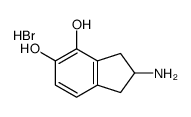 2-amino-2,3-dihydro-1H-indene-4,5-diol,hydrobromide Structure