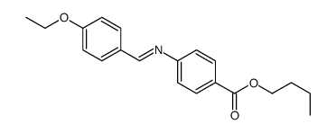 butyl 4-[(4-ethoxyphenyl)methylideneamino]benzoate Structure