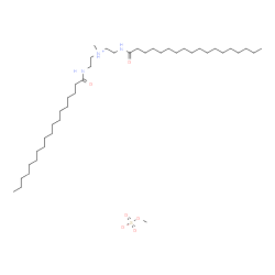 methylbis(2-stearamidoethyl)ammonium methyl sulphate structure