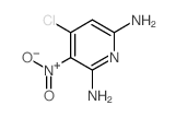 4-chloro-3-nitro-pyridine-2,6-diamine structure