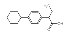 2-(4-Cyclohexylphenyl)butanoic acid Structure