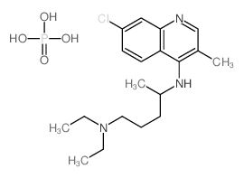 7-chloro-4-[[4-(diethylamino)-1-methylbutyl]amino]-3-methylquinoline, diphosphate结构式