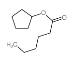 cyclopentyl hexanoate structure