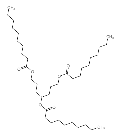 Decanoic acid,1,4,7-heptanetriyl ester (9CI) structure