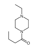 Piperazine, 1-ethyl-4-(1-oxobutyl)- (9CI) structure