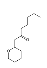 6-methyl-1-(oxan-2-yl)heptan-2-one结构式