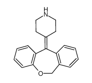 4-(6,11-dihydrodibenzo[b,e]oxepin-11-ylidene)piperidine结构式