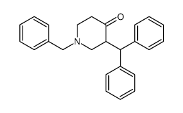 3-benzhydryl-1-benzylpiperidin-4-one structure