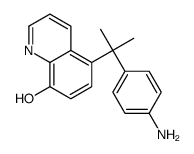 5-[2-(4-aminophenyl)propan-2-yl]quinolin-8-ol结构式