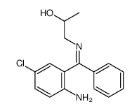 1-[[(2-amino-5-chlorophenyl)-phenylmethylidene]amino]propan-2-ol结构式