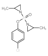 Phosphinic acid,bis(2-methyl-1-aziridinyl)-, 4-chlorophenyl ester (9CI) structure