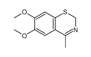 6,7-dimethoxy-4-methyl-2H-1,3-benzothiazine Structure