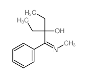 Benzeneethanol, a,a-diethyl-b-(methylimino)- Structure