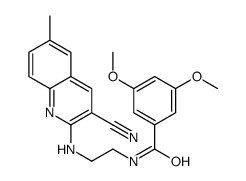 Benzamide, N-[2-[(3-cyano-6-methyl-2-quinolinyl)amino]ethyl]-3,5-dimethoxy- (9CI) structure