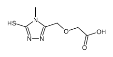 (4-methyl-5-thioxo-4,5-dihydro-1H-[1,2,4]triazol-3-ylmethoxy)-acetic acid Structure