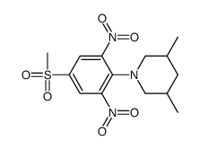 N,N-bis(2-methylpropyl)-4-methylsulfonyl-2,6-dinitroaniline结构式