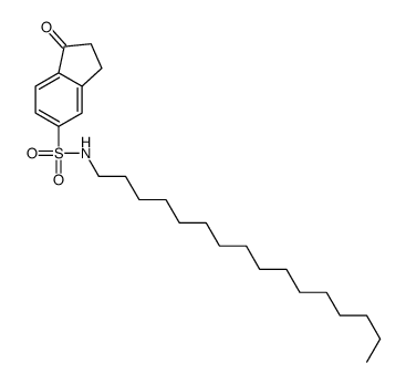 N-hexadecyl-1-oxo-2,3-dihydroindene-5-sulfonamide Structure