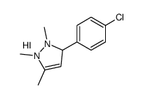 3-(4-chlorophenyl)-1,2,5-trimethyl-1,3-dihydropyrazol-1-ium,iodide结构式